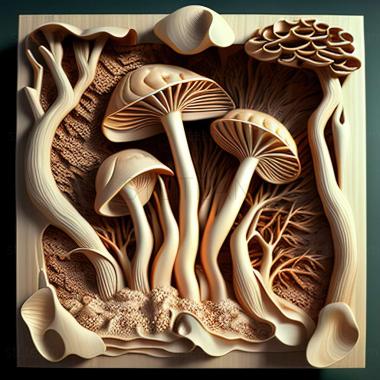 3D модель Наноселла грибы (STL)